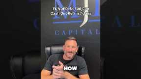 FUNDED in 7 days! 🎯🔥 $1,500,000 cash out refi for a $4.4M project in Hollywood Hills