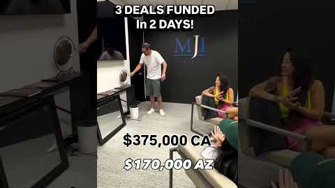3 Hard Money Loans FUNDED in 2 Days! ✅🔥🙌🏽  I #CARealestate #Azrealestate