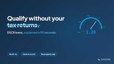 What Is a DSCR Loan? Investment Property Financing Explained in 90 Seconds